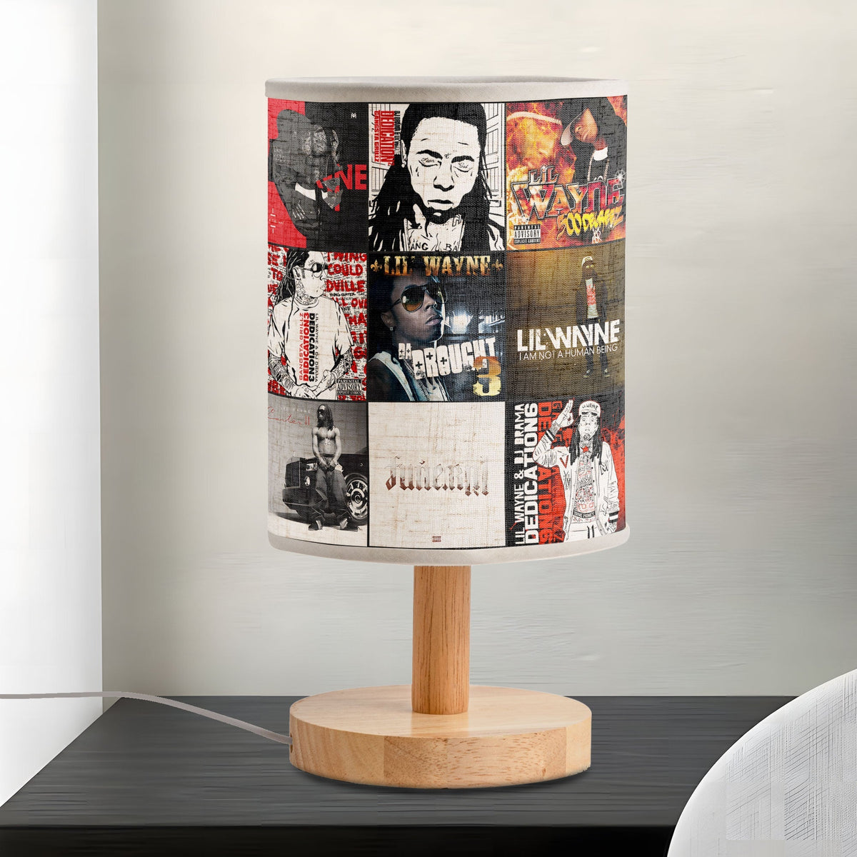 Lil Wayne Album Collage Lamp Hip-Hop Legend Inspired Room Light