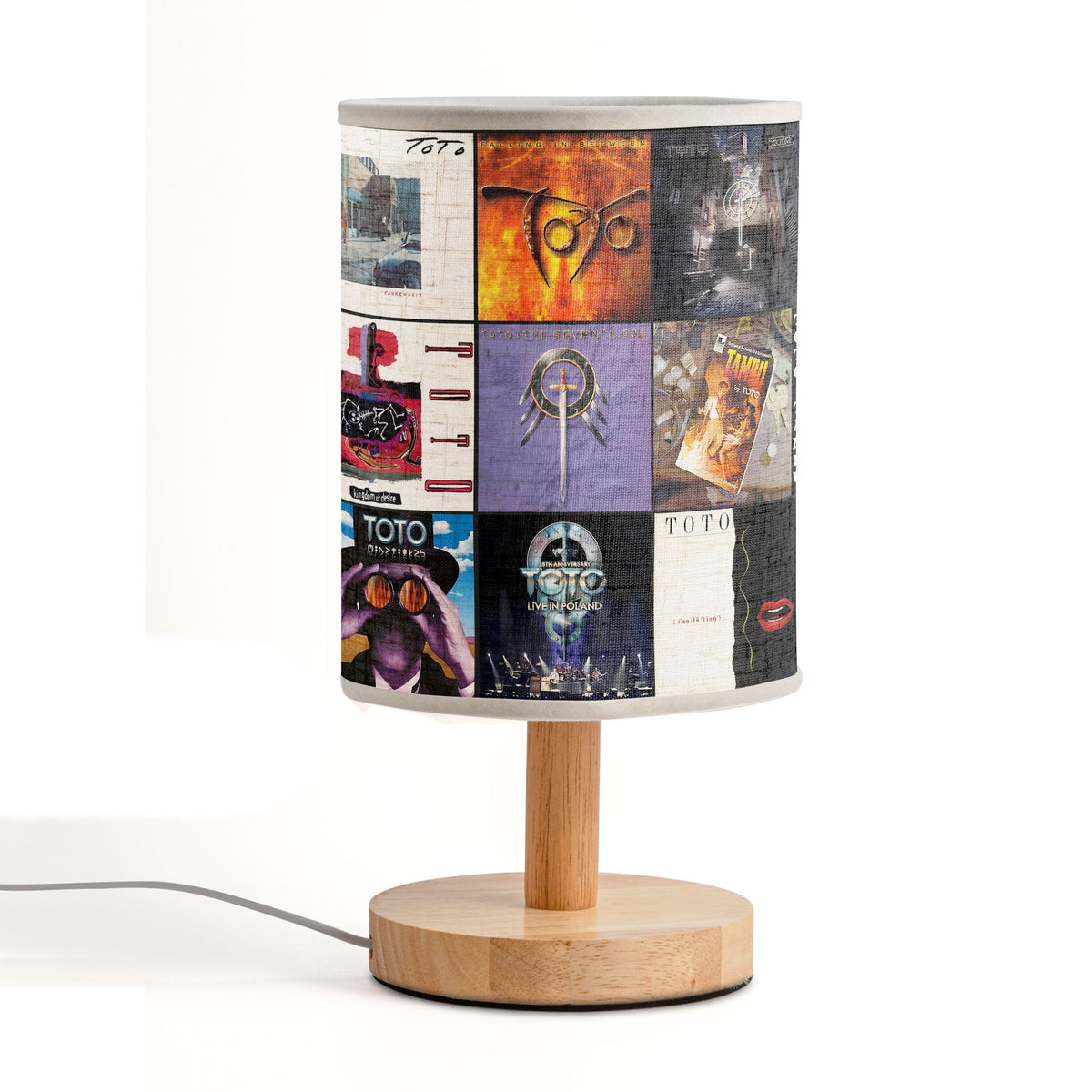 Toto Albums Fabric Lamp Classic Rock Memories Table Light