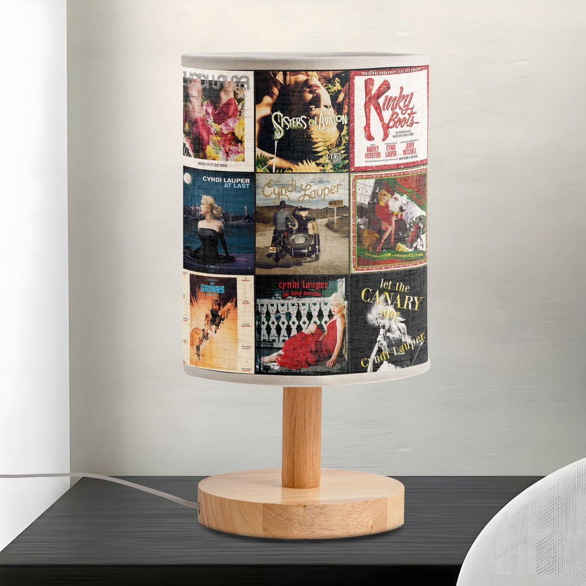 Cyndi Lauper Album Art Lamp Retro Pop Music Décor Light for 80s Lovers