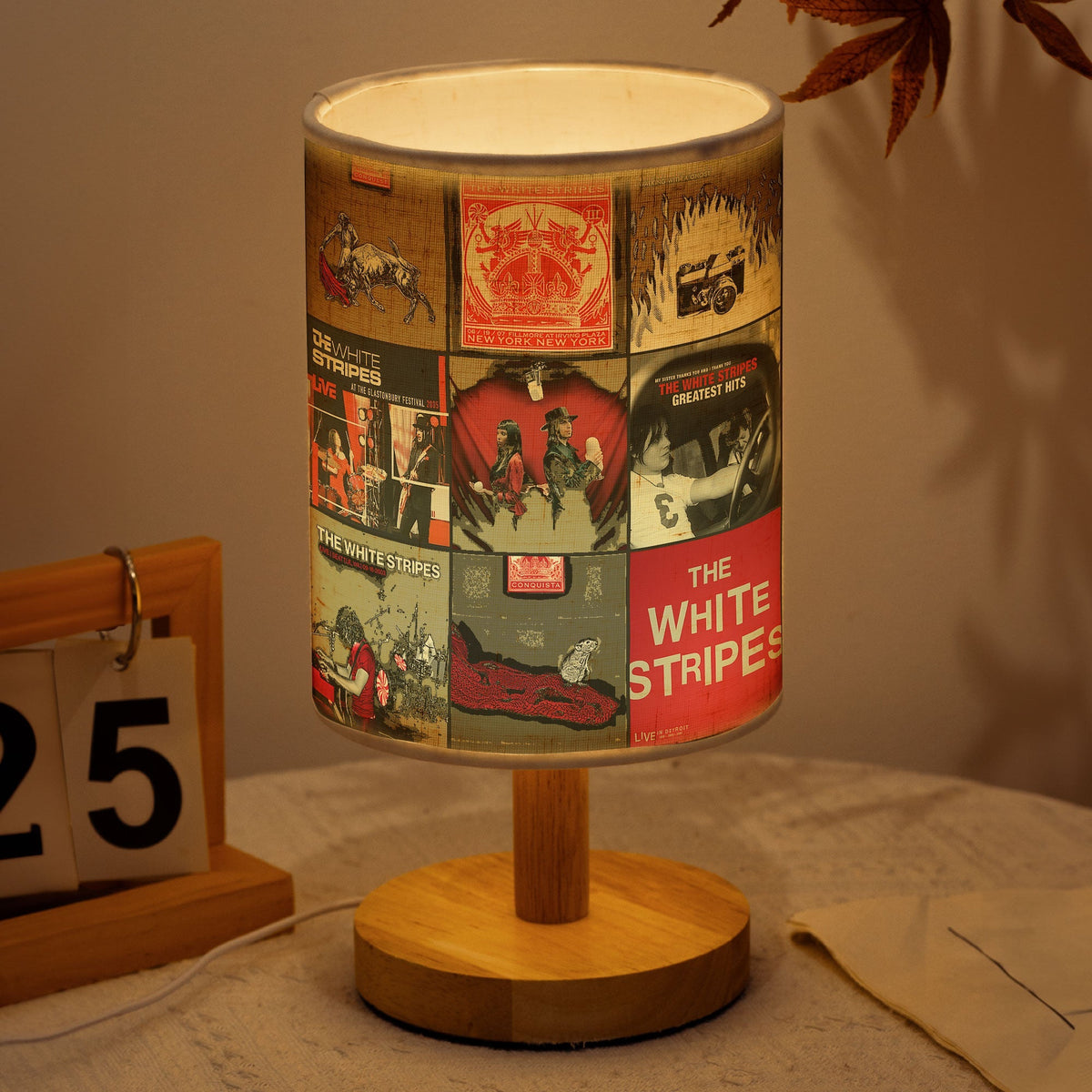 The White Stripes Album Art Lamp Rock Band Music Lamp for Indie & Vinyl Lovers
