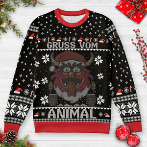 Gruss Vom Animal Ugly Christmas Sweatshirt