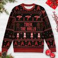 Trek The Hall Star Trek Ugly Christmas Sweatshirt