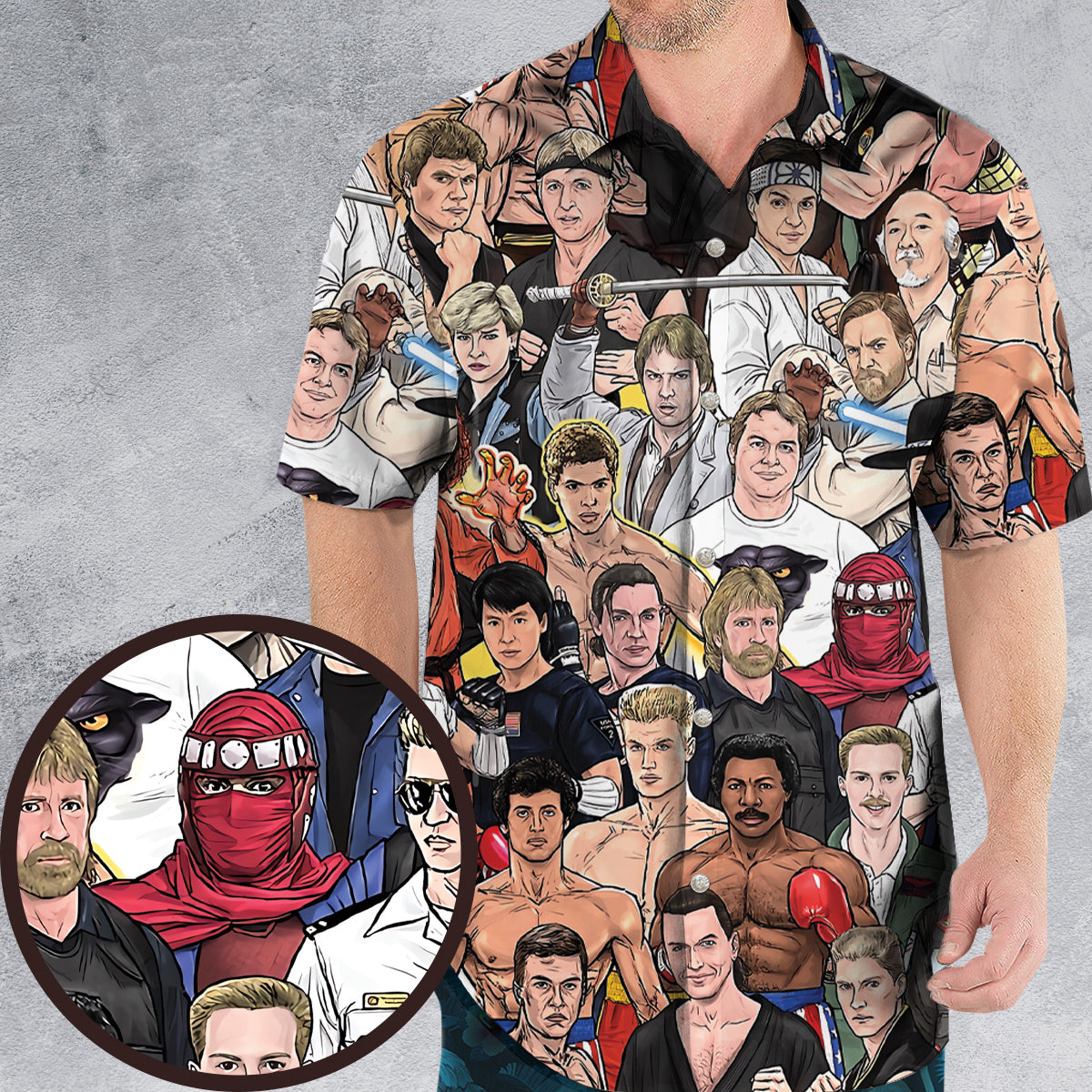 Martial Arts Stars Hawaiian Shirt