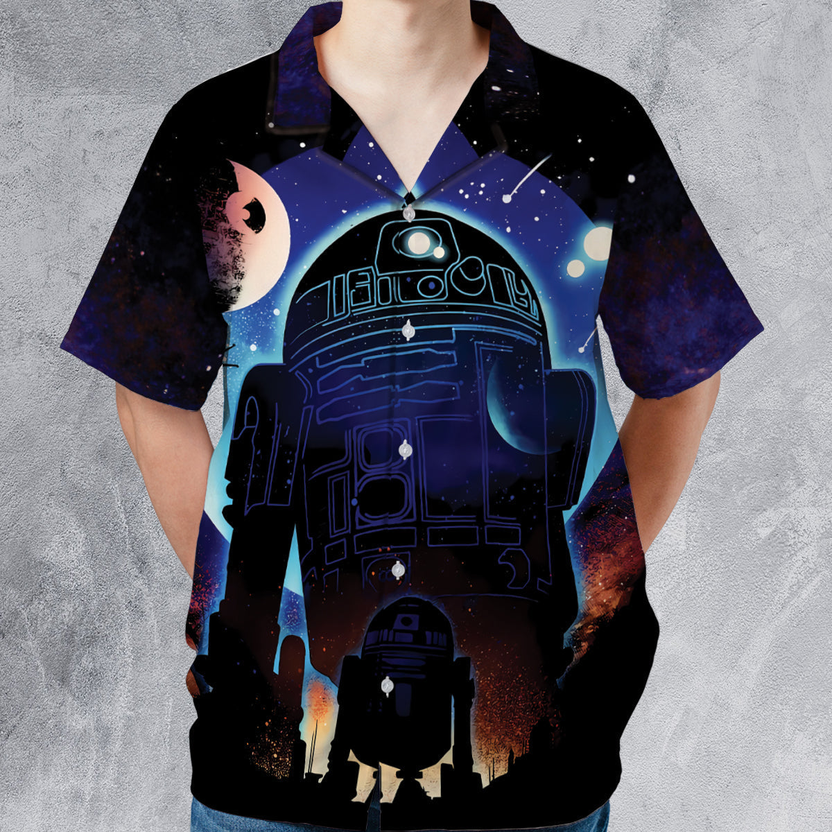Droid Night Star Wars Hawaiian Shirt