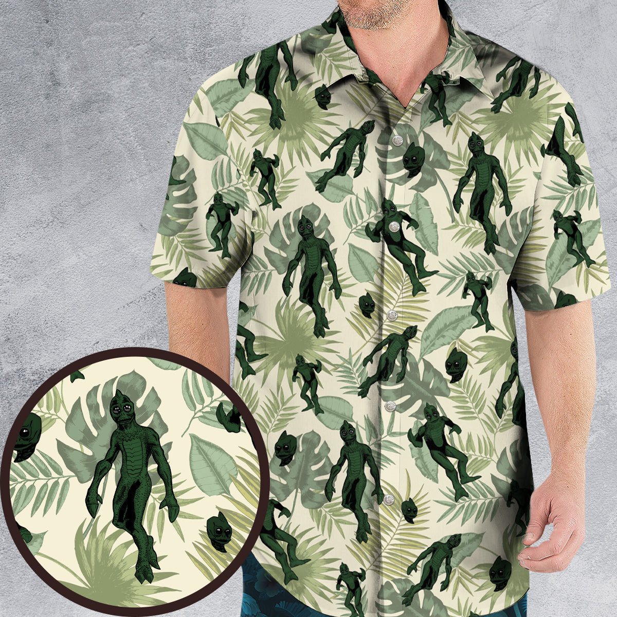 Sleestaks Land of the Lost Hawaiian Shirt
