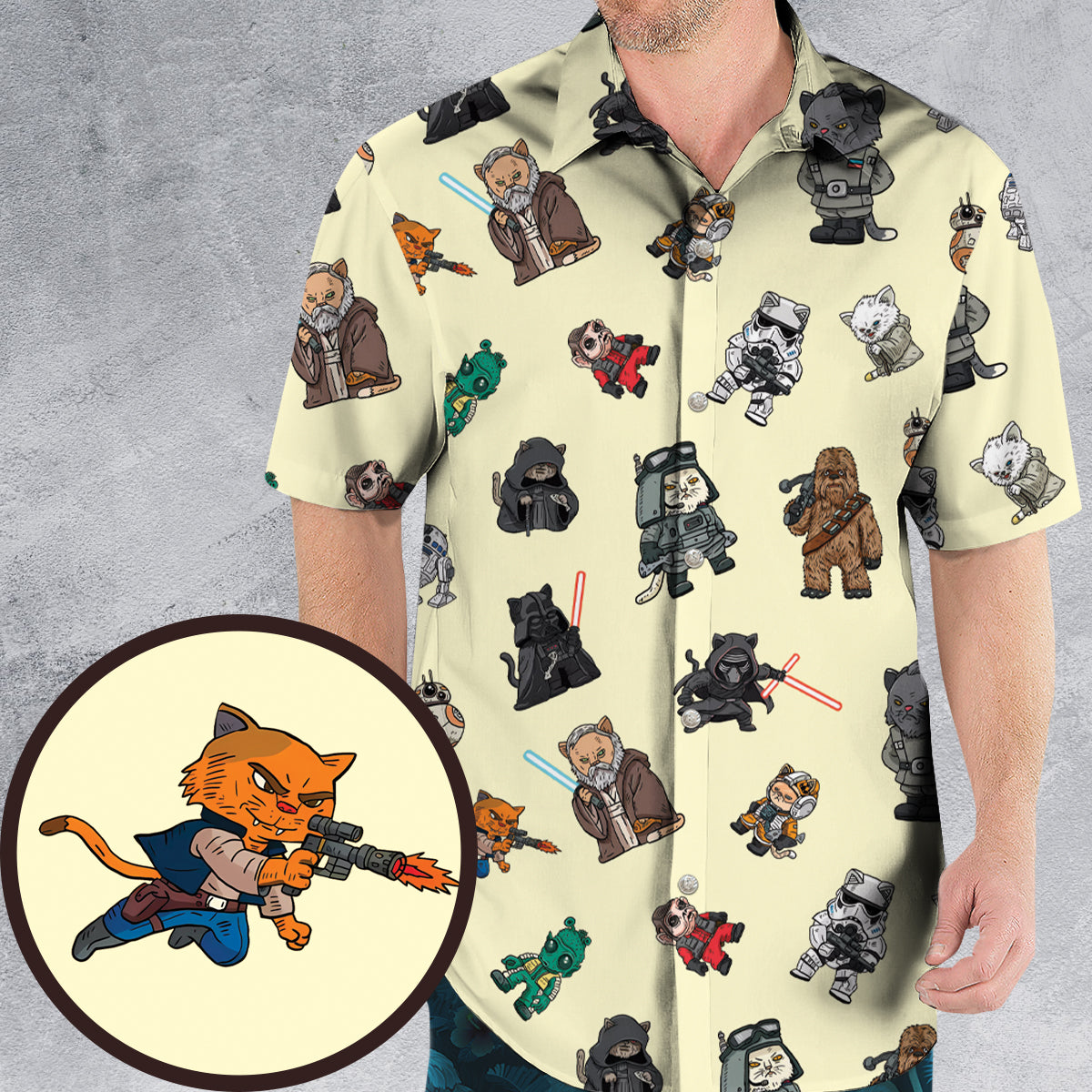 Star Cat of The Wars Hawaiian Shirt