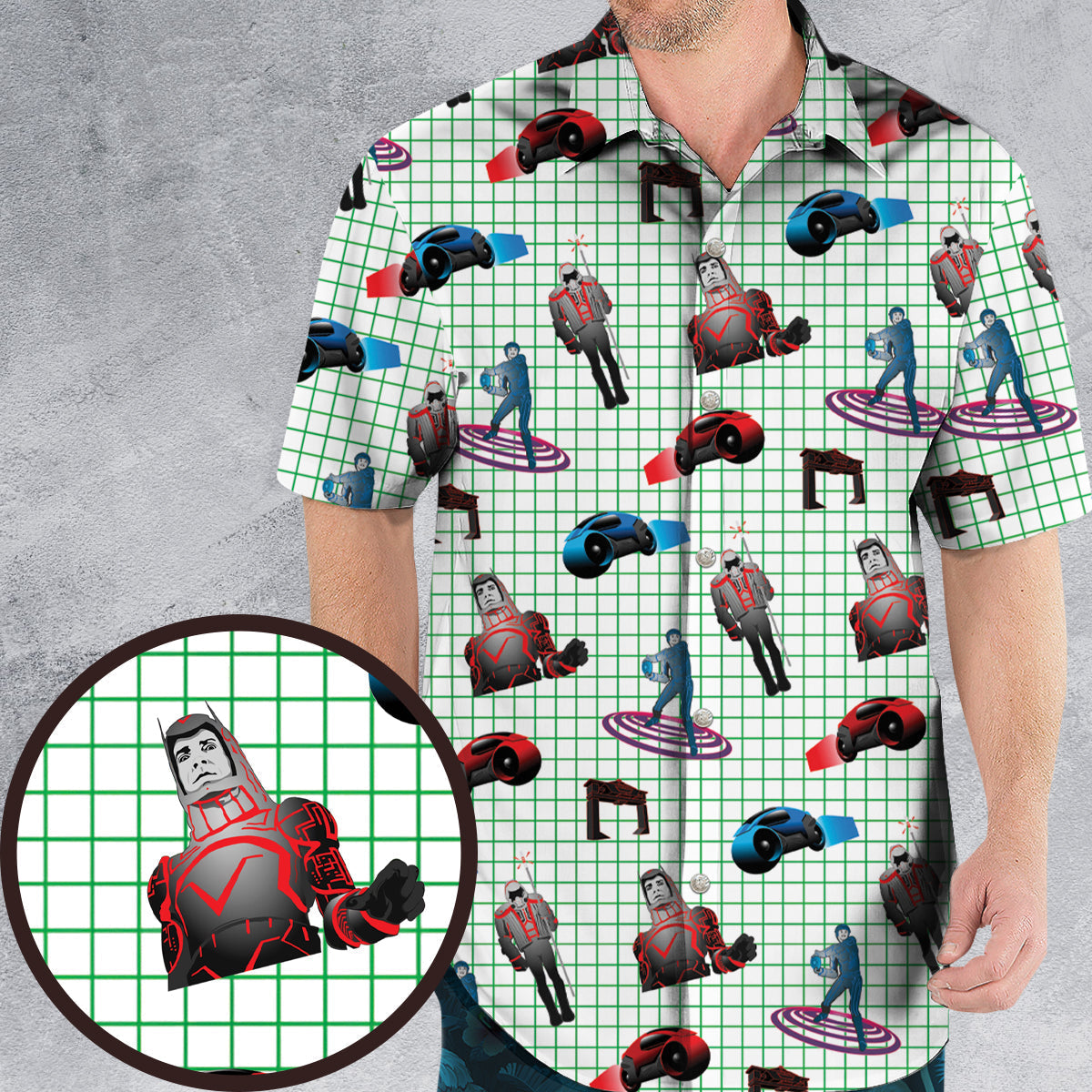 Tron Characters Hawaiian Shirt