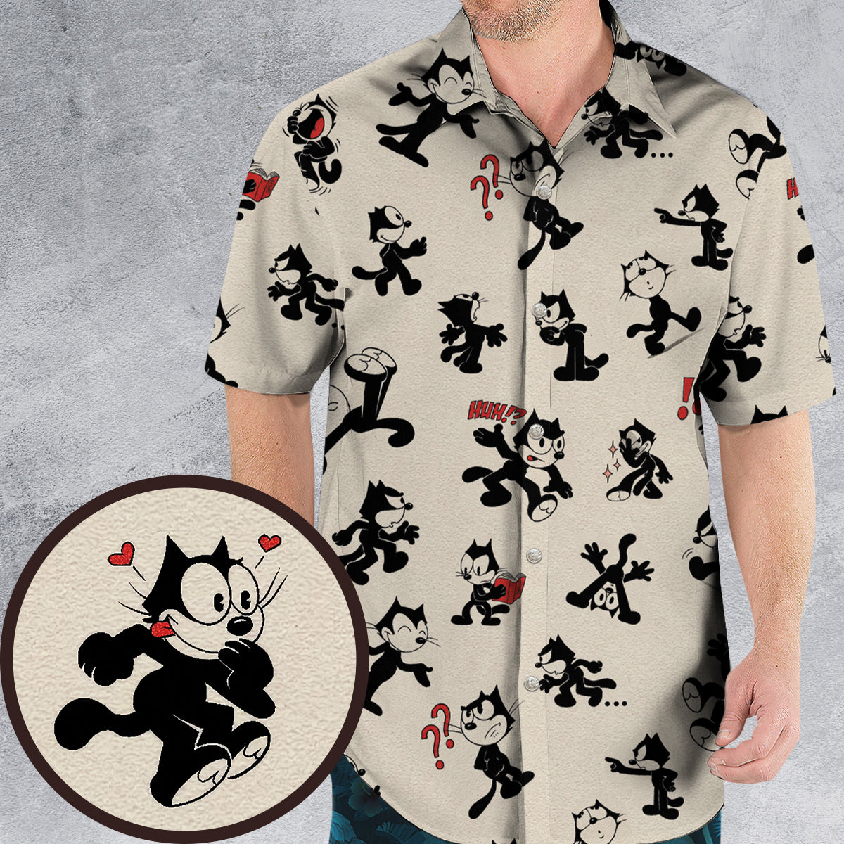 Felix The Cat Hawaiian Shirt