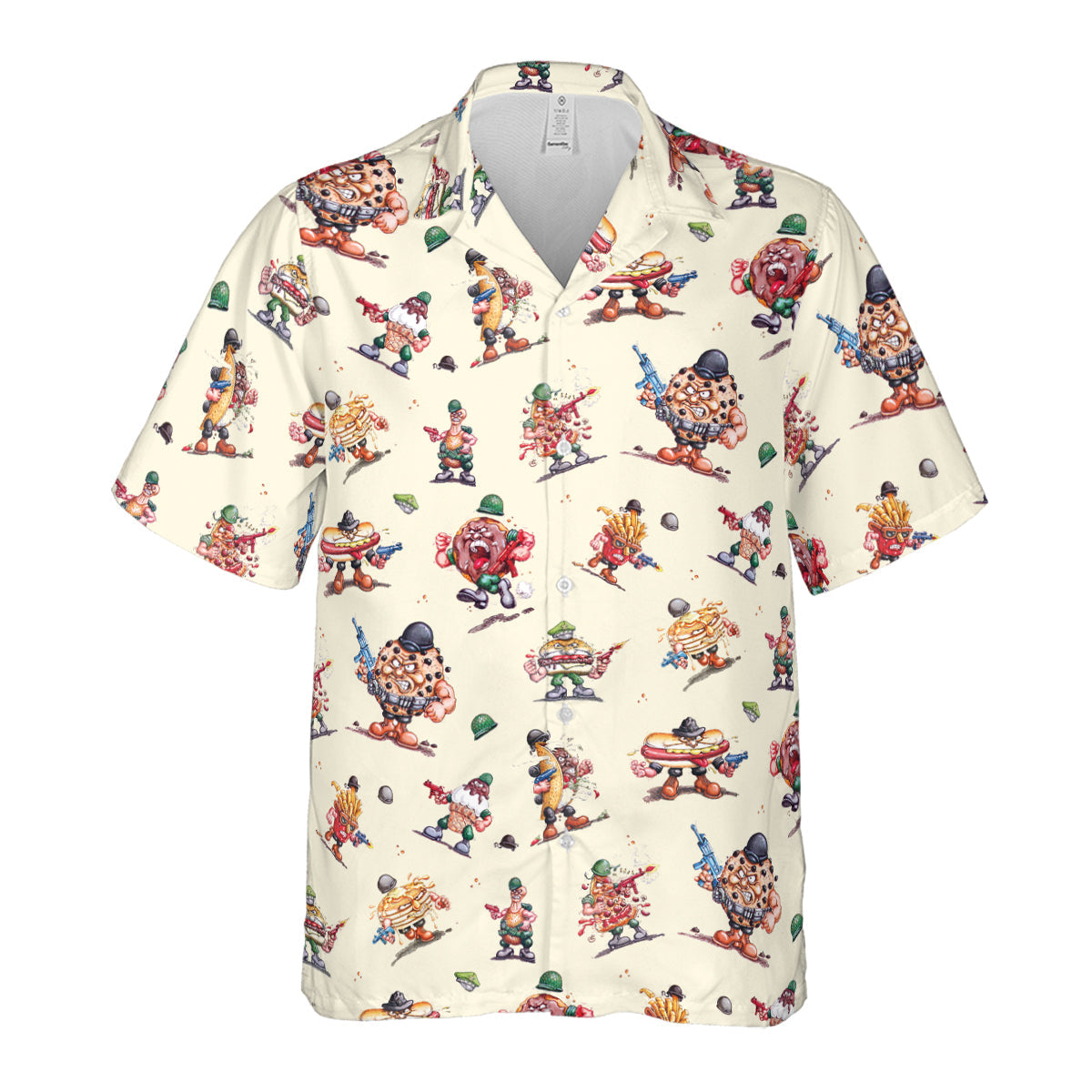 Kitchen Commandos and Refrigerator Rejects Food Fighters Hawaiian Shirt