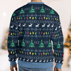 Careful Of The Icy Patch Ma Bear Ugly Christmas Sweatshirt