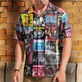 Ramones Hawaiian Shirt – Album Cover Collage Punk Rock Summer Button Up