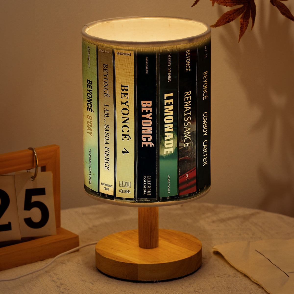 Beyoncé Cassette Tape Inspired Album Fabric Lamp For True Beyhive Fans