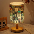 Depeche Mode Album Cover Collage Table Fabric Lamp