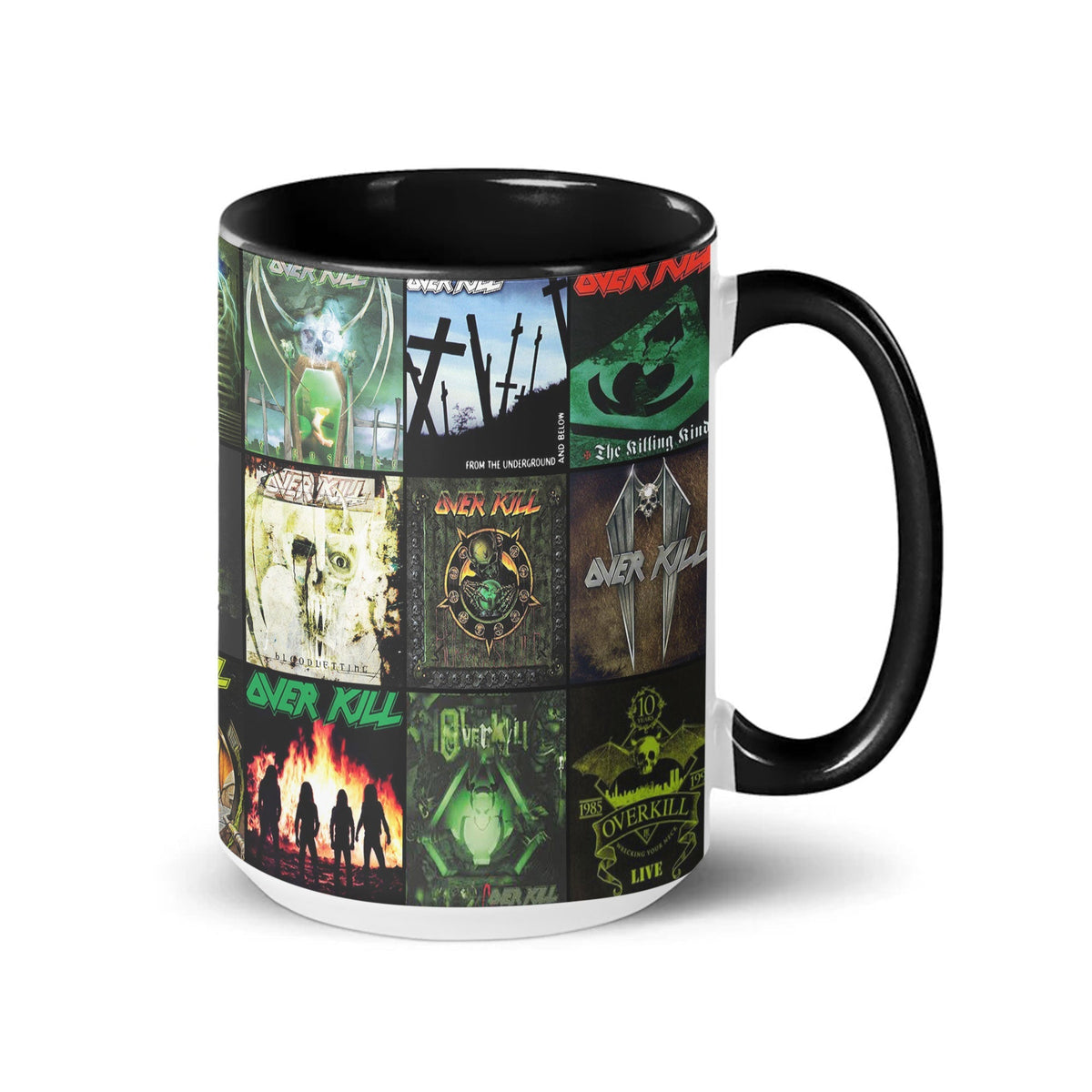 Overkill Accent Mug Thrash Metal Legends Album Collage Gift