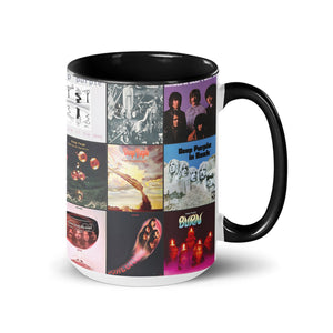 Deep Purple Accent Mug Classic Album Cover Collage Gift for Rock Music Fans