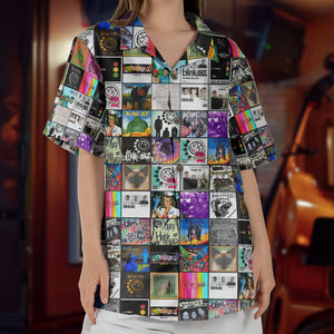 Blink-182 Hawaiian Shirt - Unisex Pop Punk Icon Enema Of The State Summer Button Up - Retro Music Album Art Inspired Unisex Shirt