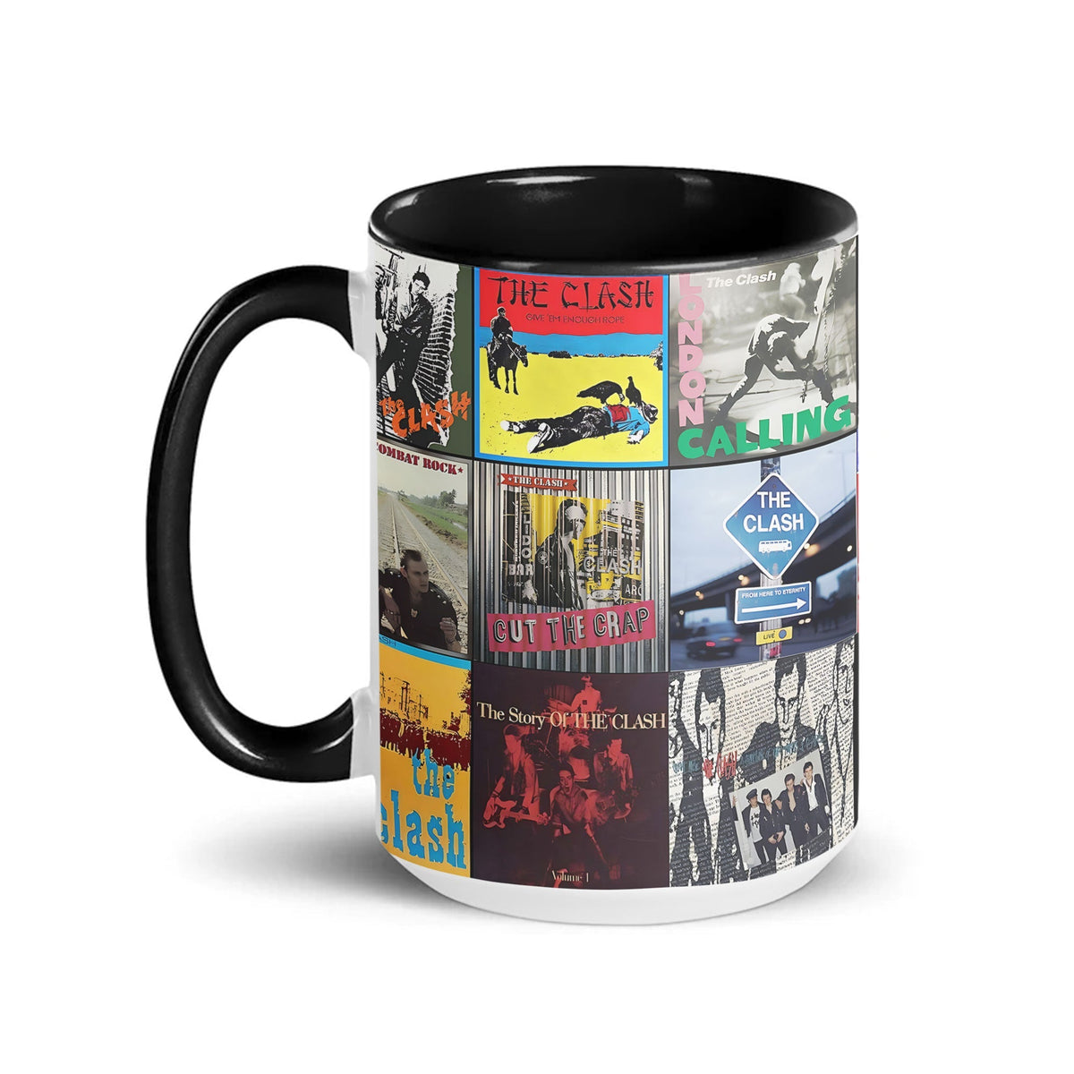The Clash Accent Mug Classic Album Cover Collage Gift