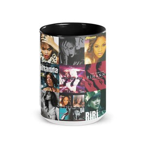 Rihanna Accent Mug Iconic Era Album Cover Collage Gift