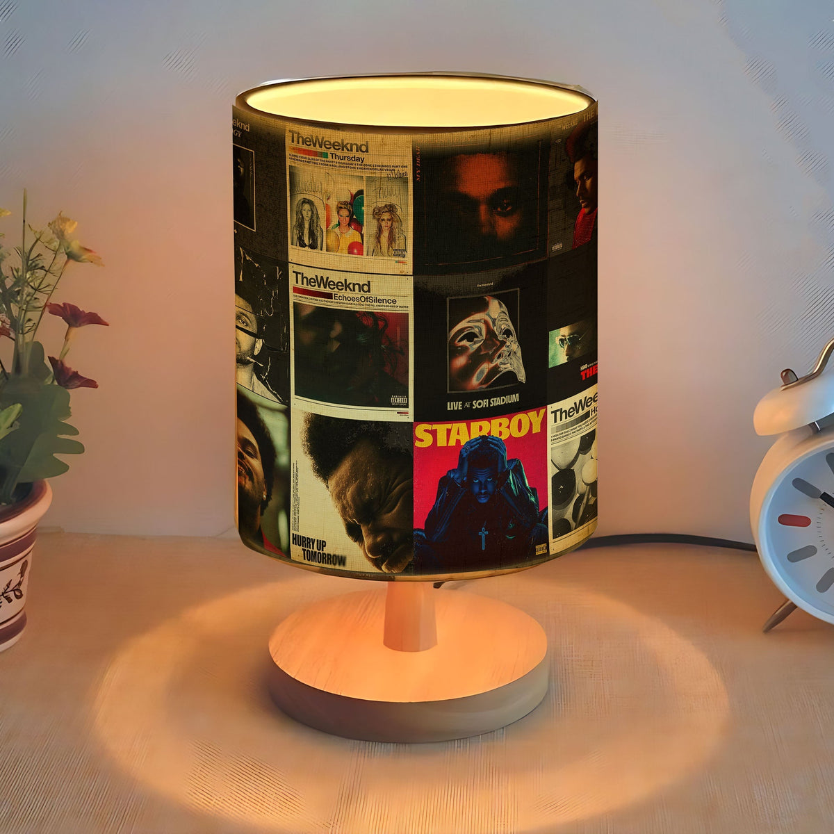 After Hours Glow The Weeknd Albums Fabric Lamp