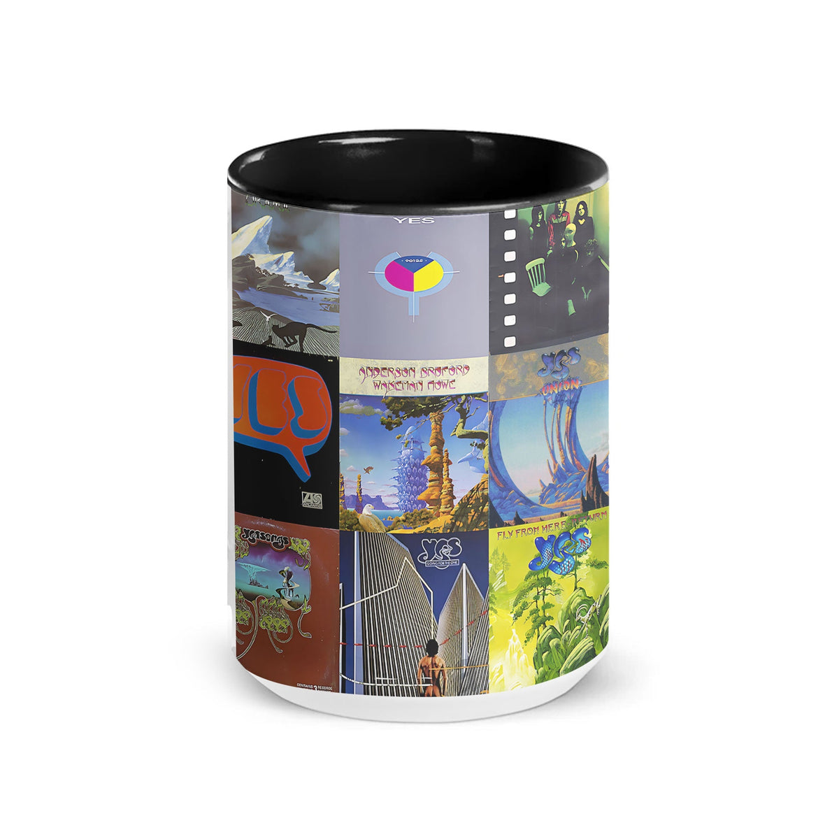 Yes Accent Mug Classic Progressive Rock Album Collage Gift