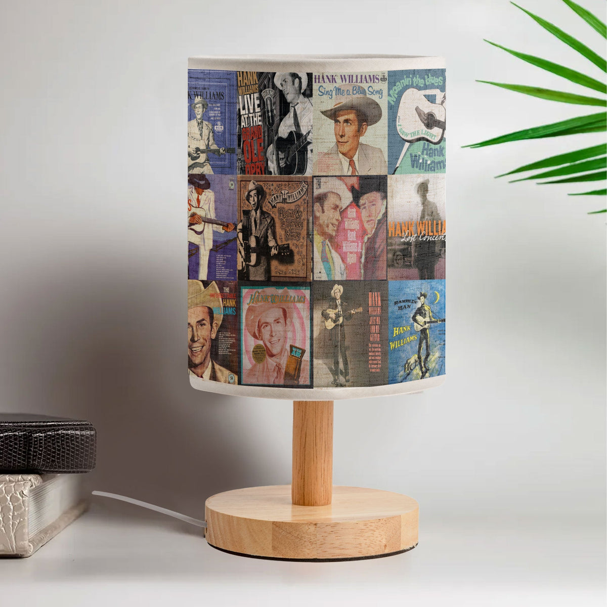Hank Williams Fabric Lamp A Classic Country Glow for True Music Fans