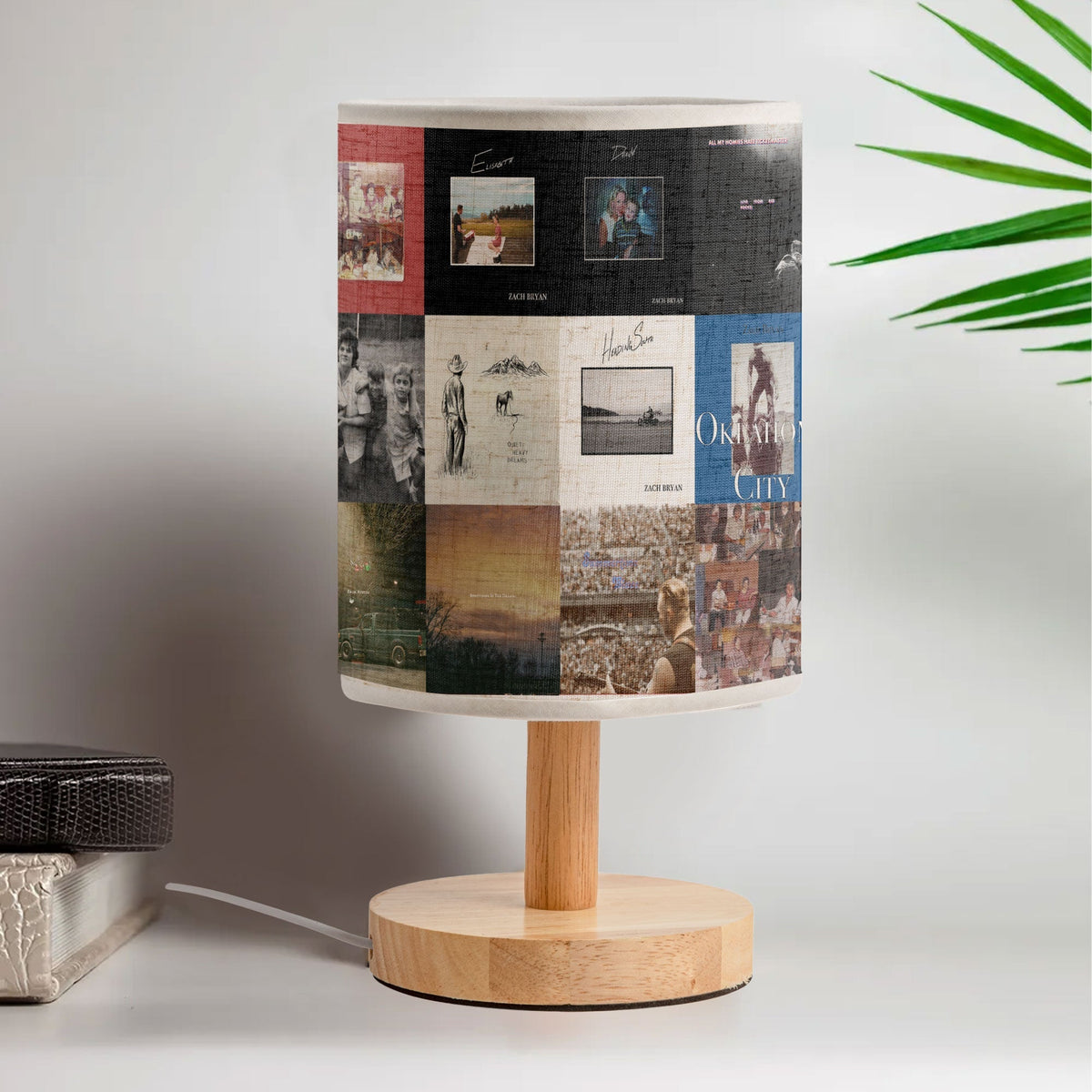 Zach Bryan Fabric Lamp A Warm Glow for Country Souls
