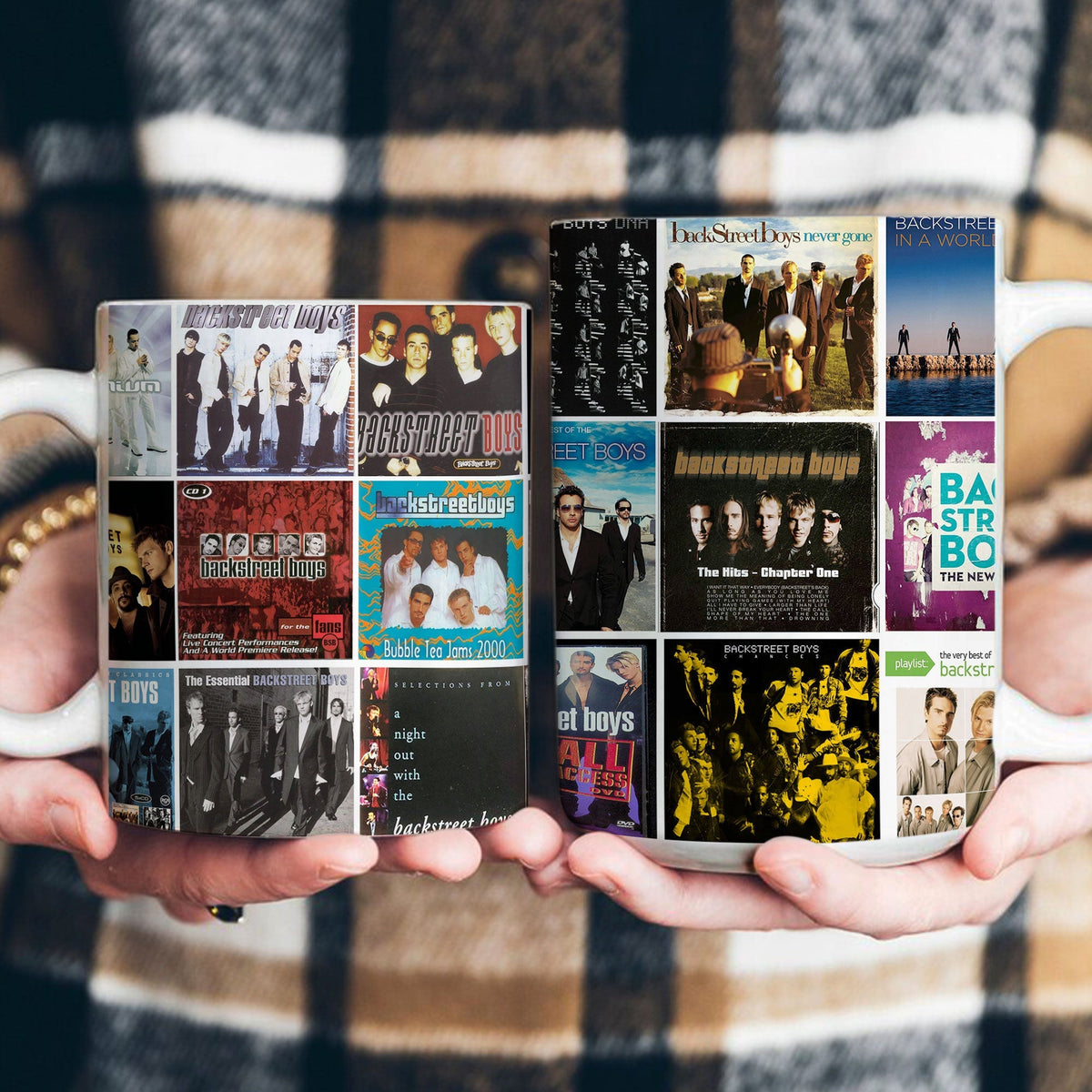 Backstreet Boys Accent Mug Iconic Album Cover Collage Gift