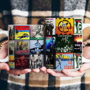 The Clash Accent Mug Classic Album Cover Collage Gift