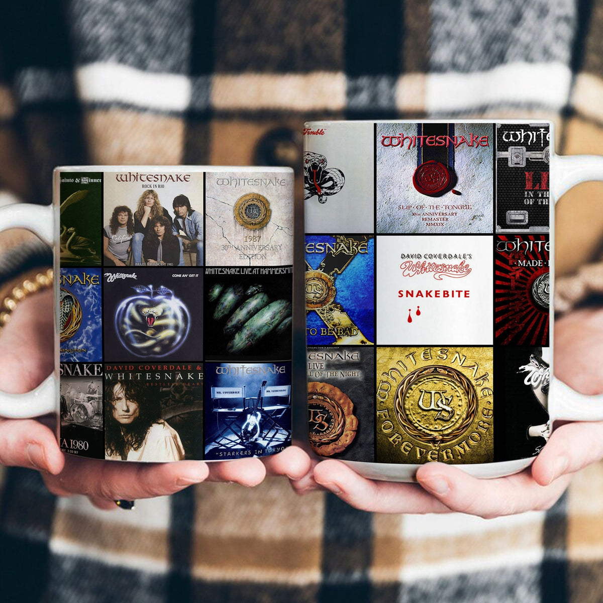 Whitesnake Accent Mug Classic Rock Nostalgia Collage Gift