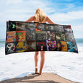 Ghost Beach Towel Album Cover Collage Classic Rock Towel