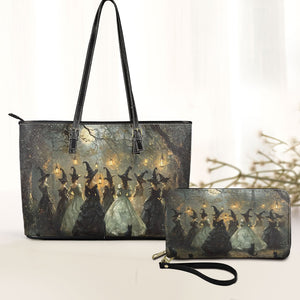 Coven of Witches Gothic Leather Handbag & Wallet Set