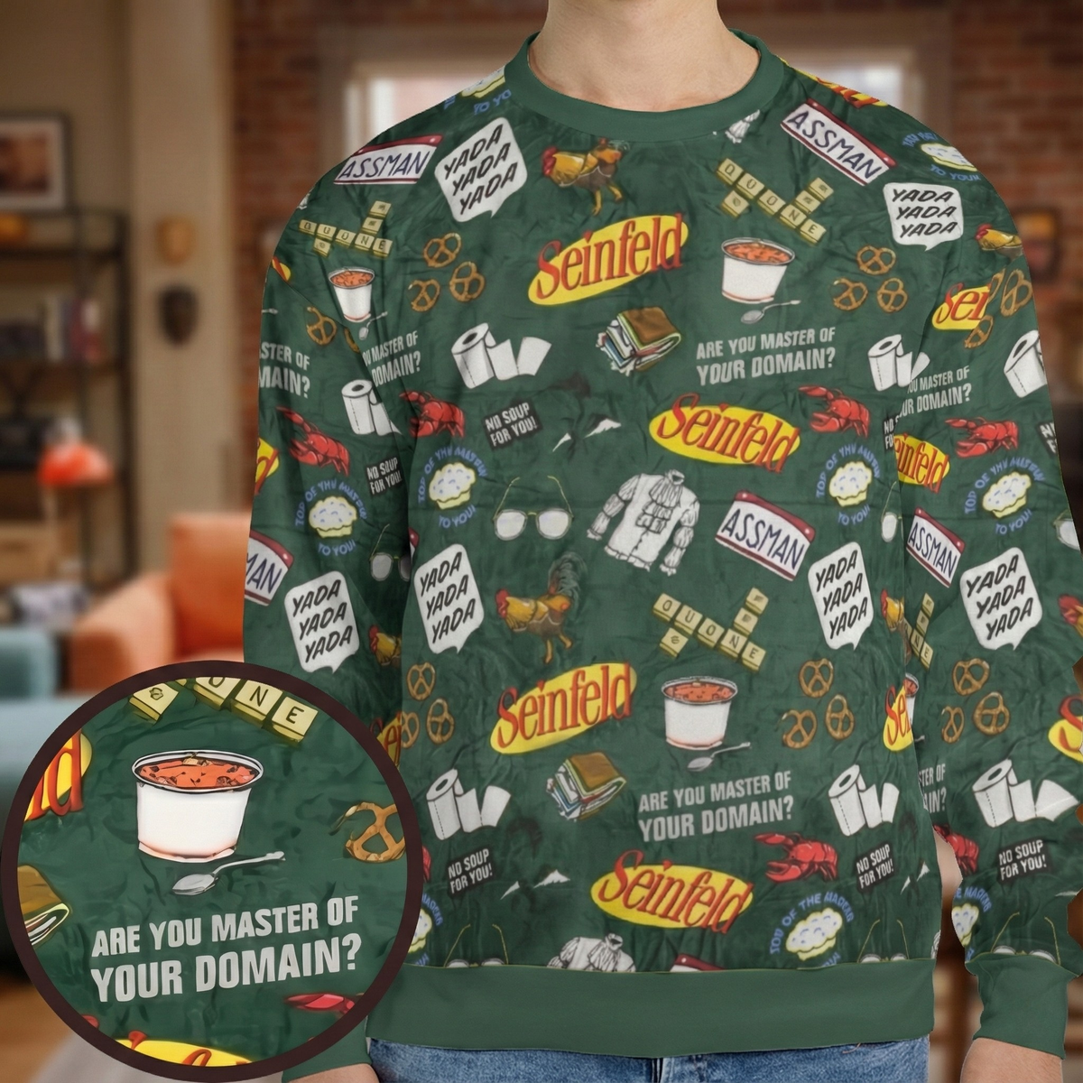 Master Of Your Domain Seinfeld All-over Print Sweatshirt
