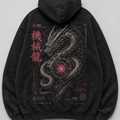 Mechanical Dragon Japanese Inspired Oversized Hoodie