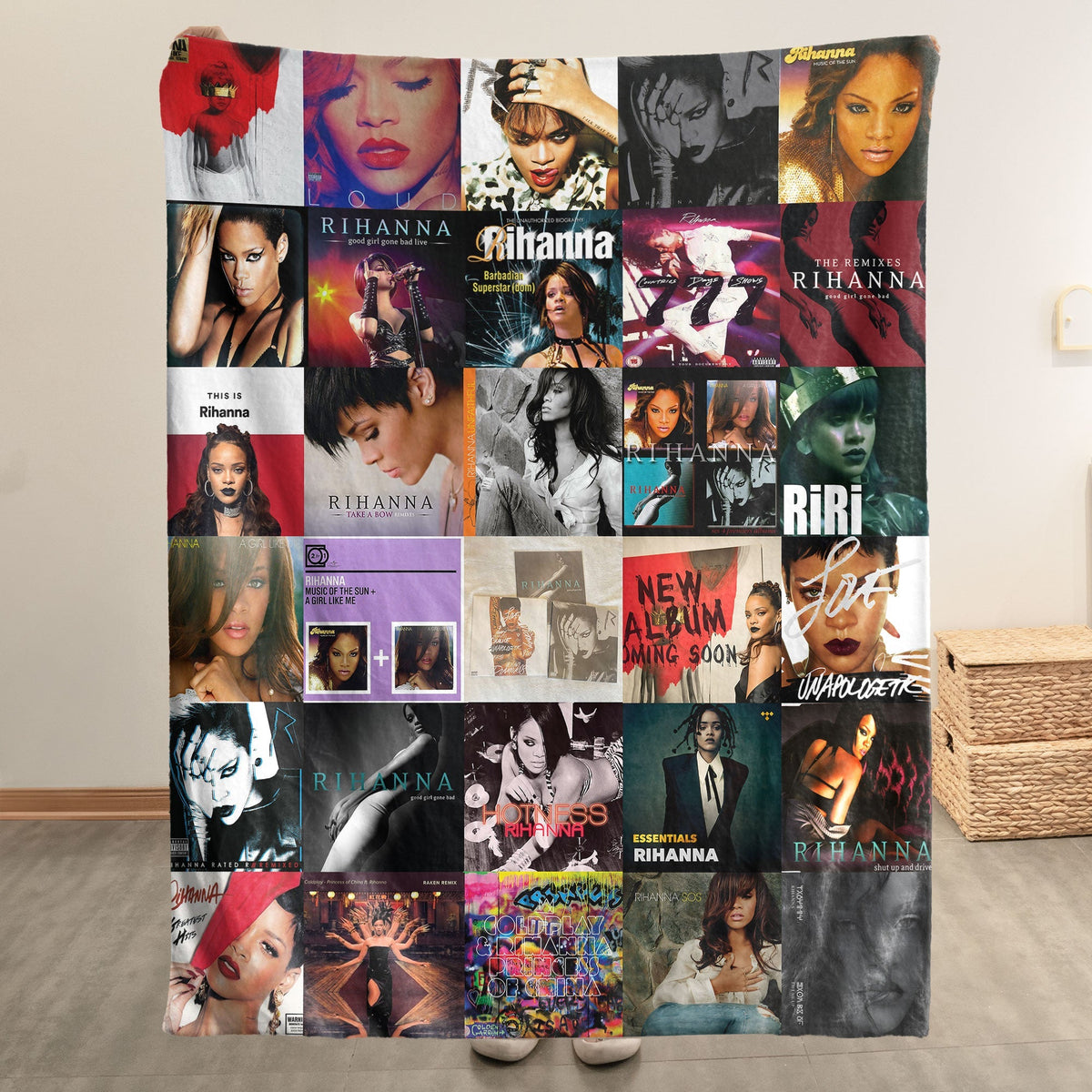 Rihanna Sherpa Blanket A Bold, Iconic Tribute for True Navy Fans