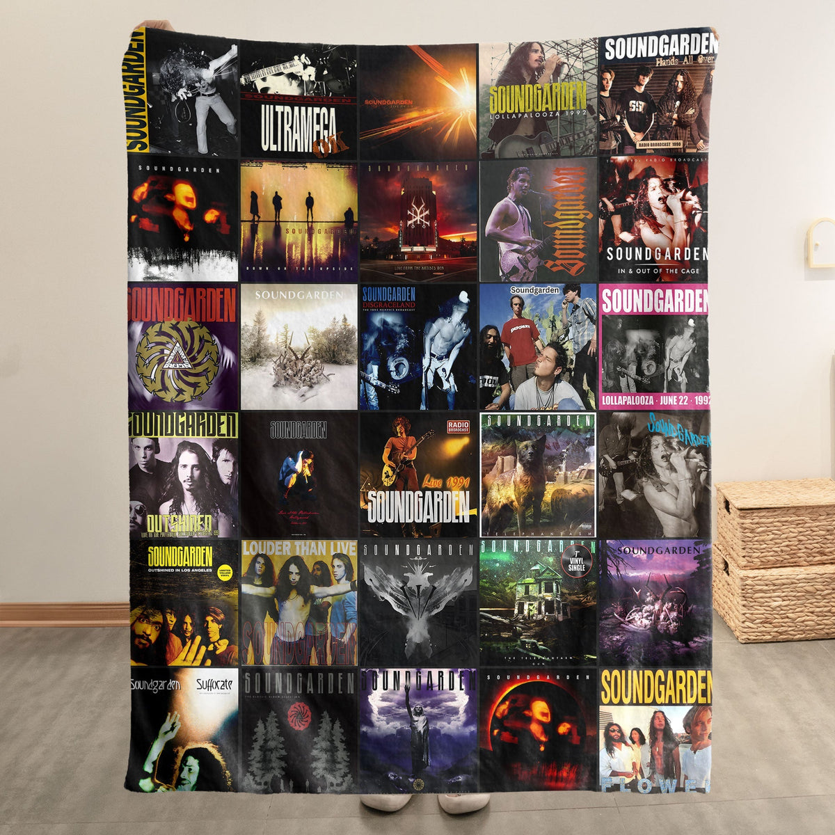 Soundgarden Sherpa Blanket A Grunge Legend Tribute for True Fans