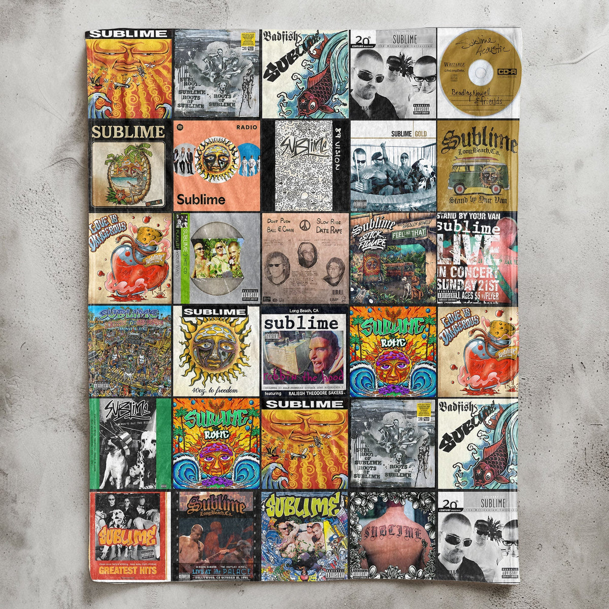 Sublime Sherpa Blanket A Laid-Back Tribute to Long Beach Legends