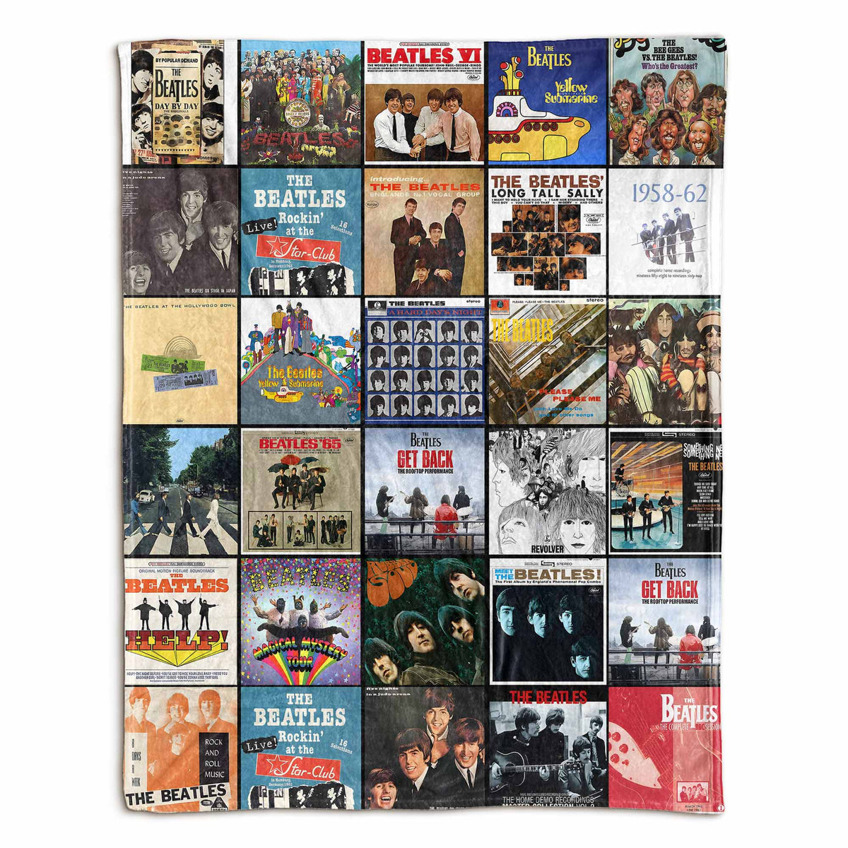 The Beatles Sherpa Blanket A Timeless Album Cover Tribute