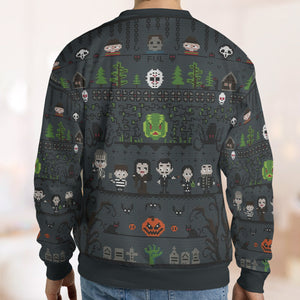 Horror Icons Ugly Christmas Sweatshirt