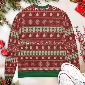 Walken In A Winter Wonderland Ugly Christmas Sweatshirt