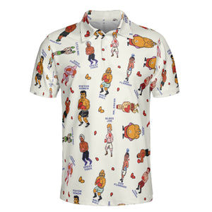 Retro Game Punch Out AOP Men/Women Polo Shirt