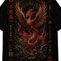 Phoenix Rebirth Japanese Inspired Graphic Vintage Tee