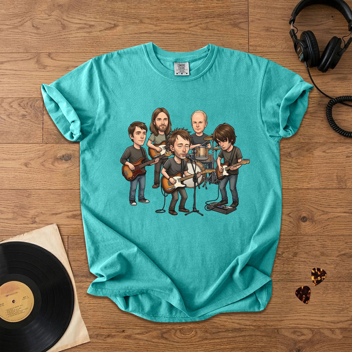 Radiohead Vintage Alternative Rock Band Comfort Tee Retro Music Fan T-Shirt