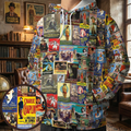 Silent Comedy All-over Print Hoodie