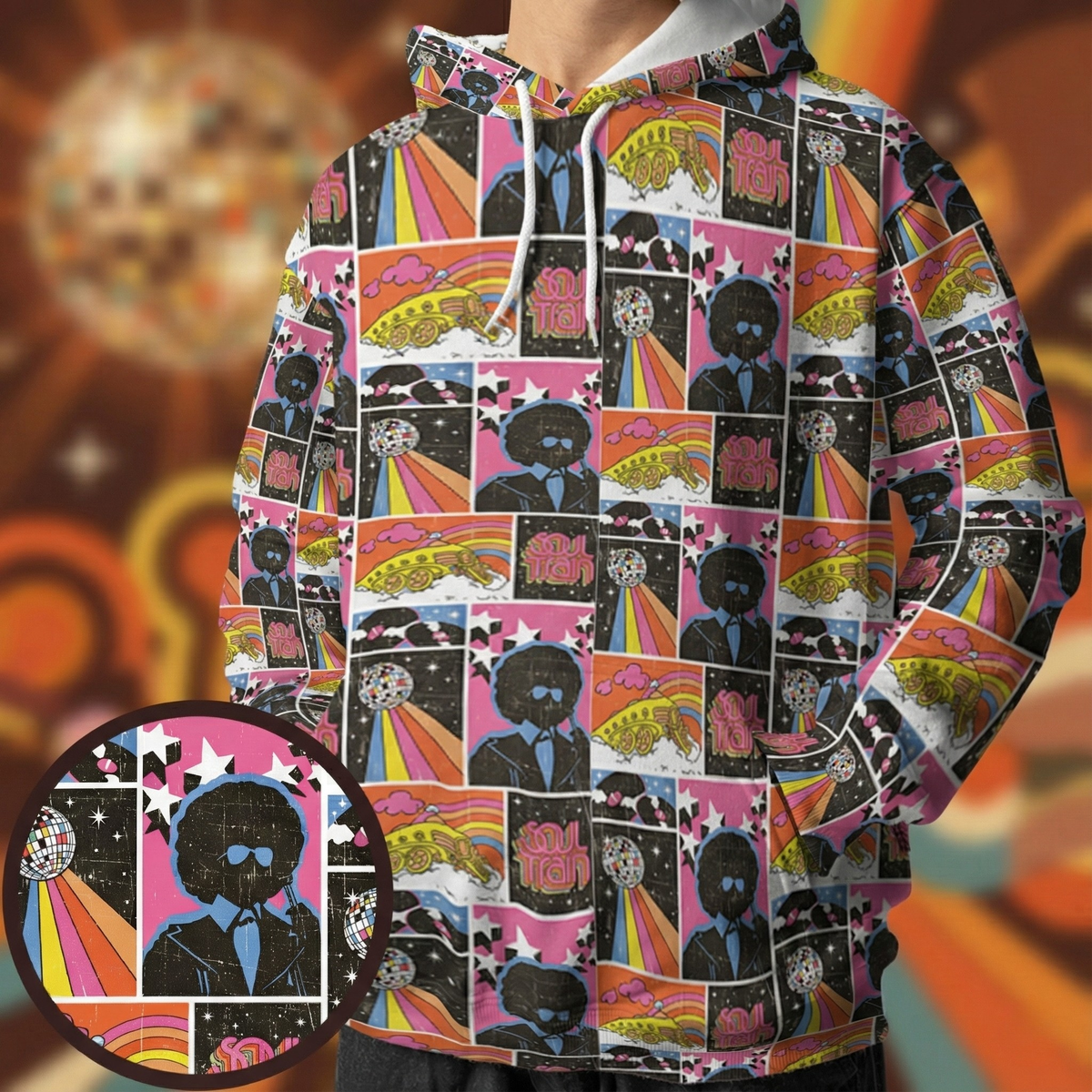 Dance Line Energy Soul Train All-over Print Hoodie