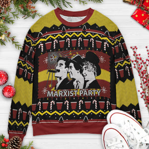 Marxist Party Ugly Christmas Sweatshirt