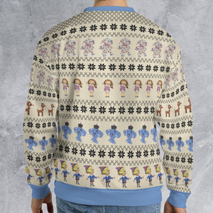 Spotted Elephant Ugly Christmas Sweatshirt