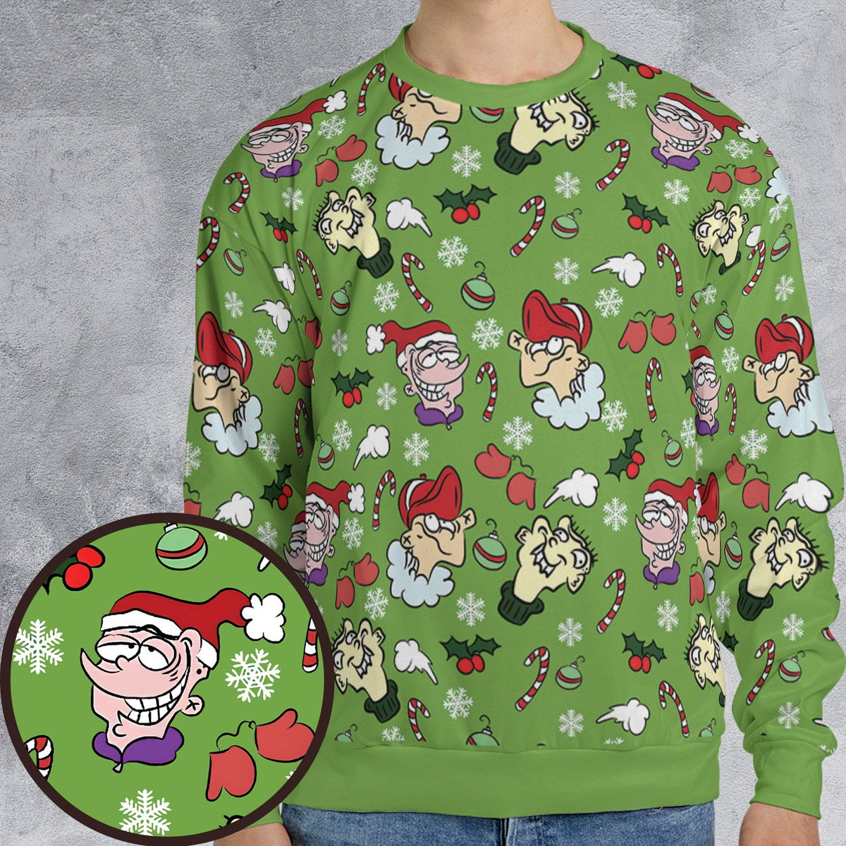 Holiday Mischief Ed Edd n Eddy All-over Print Sweatshirt