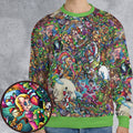 Xmas Movies Characters Collage All-over Print Sweatshirt