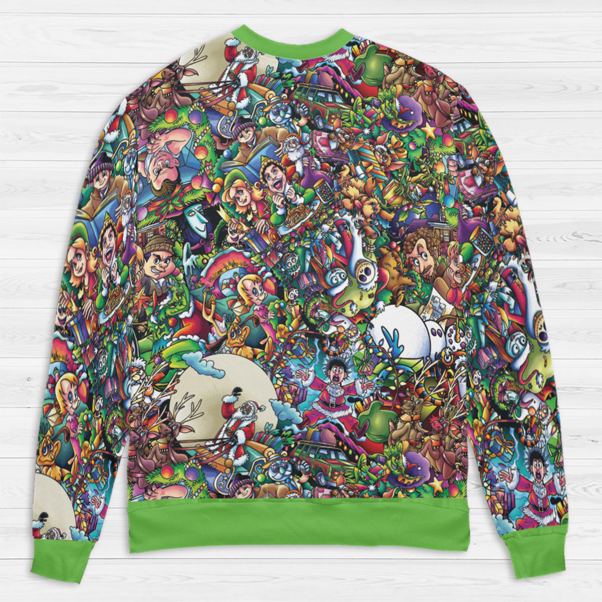 Xmas Movies Characters Collage All-over Print Sweatshirt