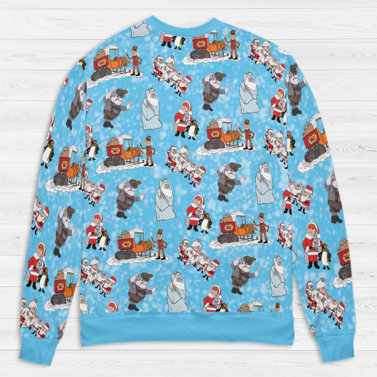Christmas Characters Santa Claus Is Comin' to Town All-over Print Sweatshirt